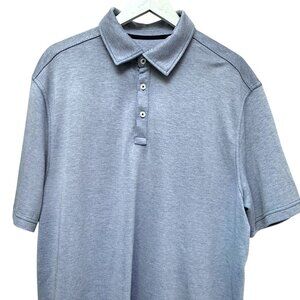 Nat Nast Mens Polo Shirt Size XL Blue Golf Short Sleeve Luxury Oxford Knit